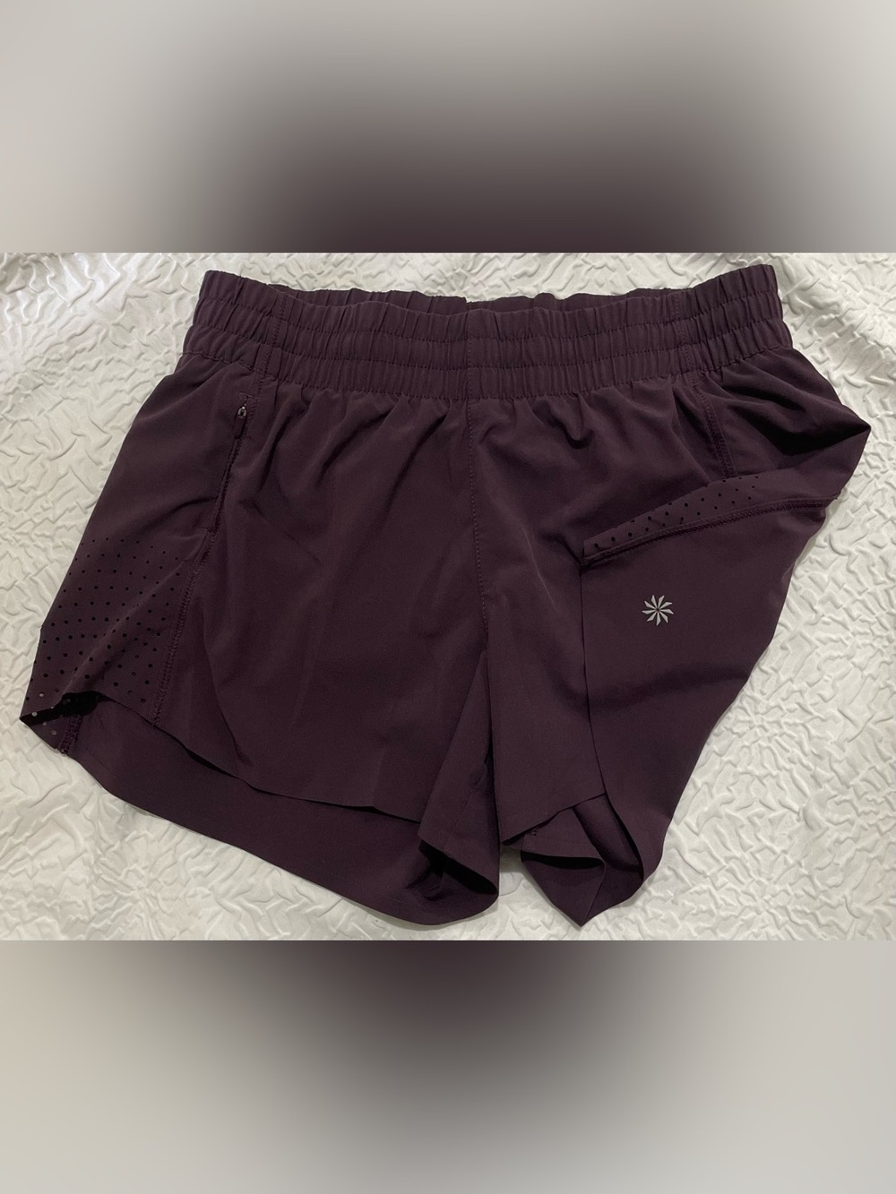 Athleta Hustle Lines Running Shorts Size XXS